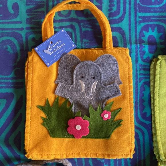 Zoo Animal Felt Gift Bags with Finger Puppets 5 Brand New Bags 1 Price,Children - Picture 5 of 15